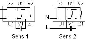 Single-phase motor wiring