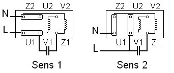 Single-phase motor wiring